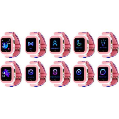 Smart Watch AmiGo GO004 Splashproof Camera+Led Pink UA UCRF Smart Watch AmiGo GO004 Splashproof Camera+Led Pink UA UCRF