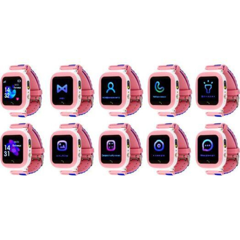 Smart Watch AmiGo GO004 Splashproof Camera+Led Pink UA UCRF