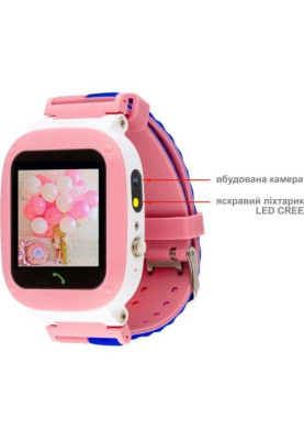 Smart Watch AmiGo GO004 Splashproof Camera+Led Pink UA UCRF