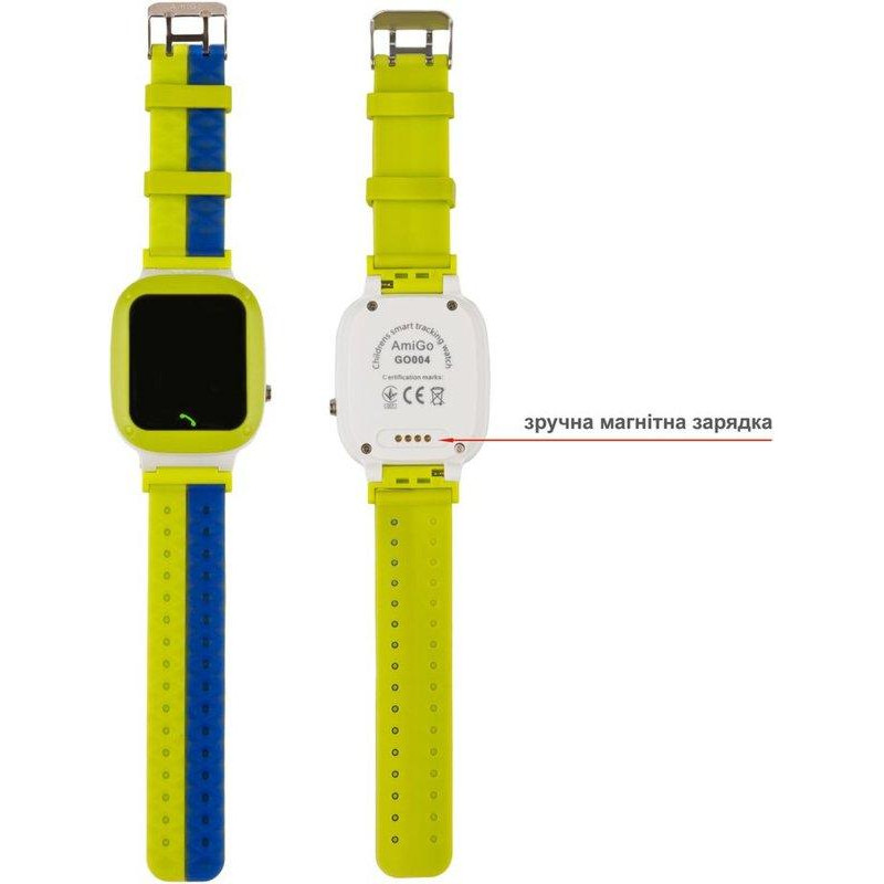 Smart Watch AmiGo GO004 Splashproof Camera+Led Green UA UCRF