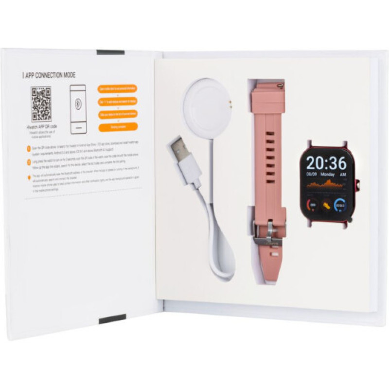 Smart Watch Amico GO FUN Pulseoximeter and Tonometer pink