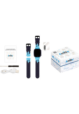 Smart Watch AmiGo GO008 MILKY GPS Wi-Fi Blue UA UCRF