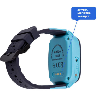 Smart Watch AmiGo GO008 MILKY GPS Wi-Fi Blue UA UCRF