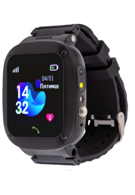 Smart Watch AmiGo GO004 Splashproof Camera+Led Black UA UCRF