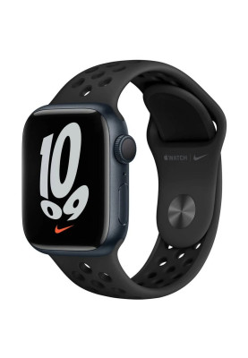 Apple Watch Series 7 41mm GPS Midnight Aluminium Case Anthracite/ Black Nike Sp/B MKN43 A2473