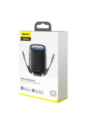 Холдер Baseus 15W WXHW02-01 Milky Way Electric Gravity + БЗП black