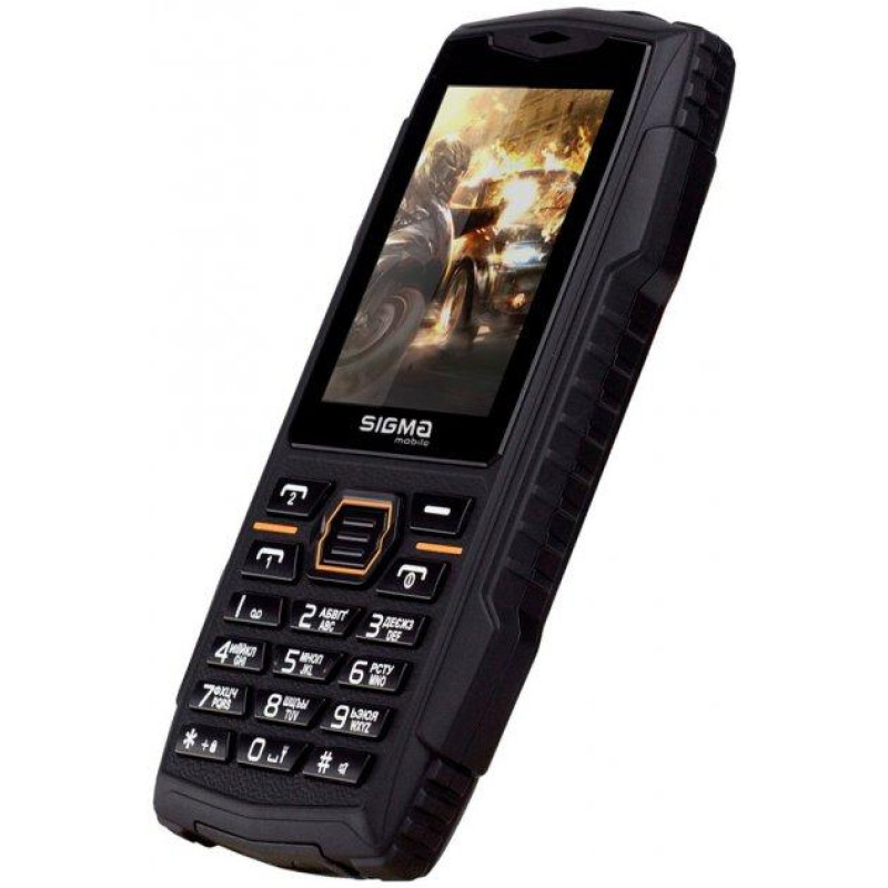Телефон Sigma X-treme AZ68 Black Orange