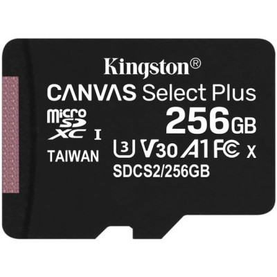 Micro SD 256GB/10 class 100Mb/s A1 Kingston SDCS2/256GB