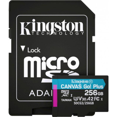 Micro SD 256GB/10 class 170Mb/s V30 A2 Kingston SDCG3/256GB