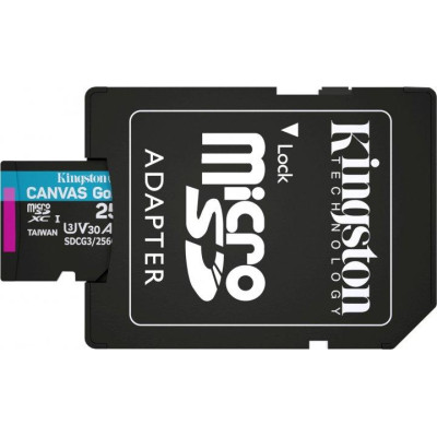 Micro SD 256GB/10 class 170Mb/s V30 A2 Kingston SDCG3/256GB