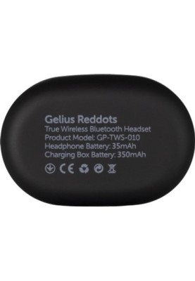 TWS Gelius Pro Reddots Black GP-TWS010 (82297) UA