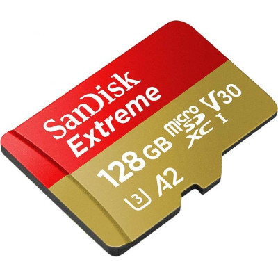 Micro SDXC 128GB/10 class UHS-I U3 A2 R160/W90MB/s Extreme V30 SanDisk