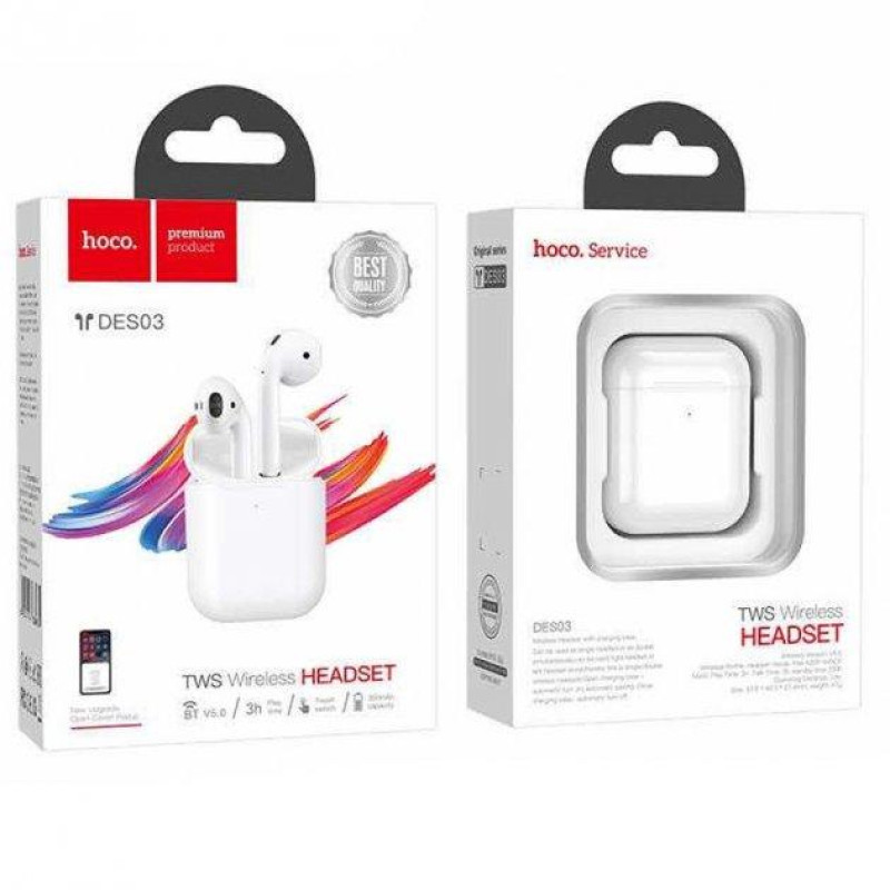 TWS Hoco DES03 Plus 5.0 white