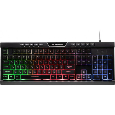 Клавіатура USB 2E KG300 LED Gaming black (2E-KG300UB) UA