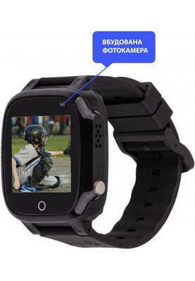 Smart Watch AmiGo GO008 MILKY GPS Wi-Fi Black UA UCRF