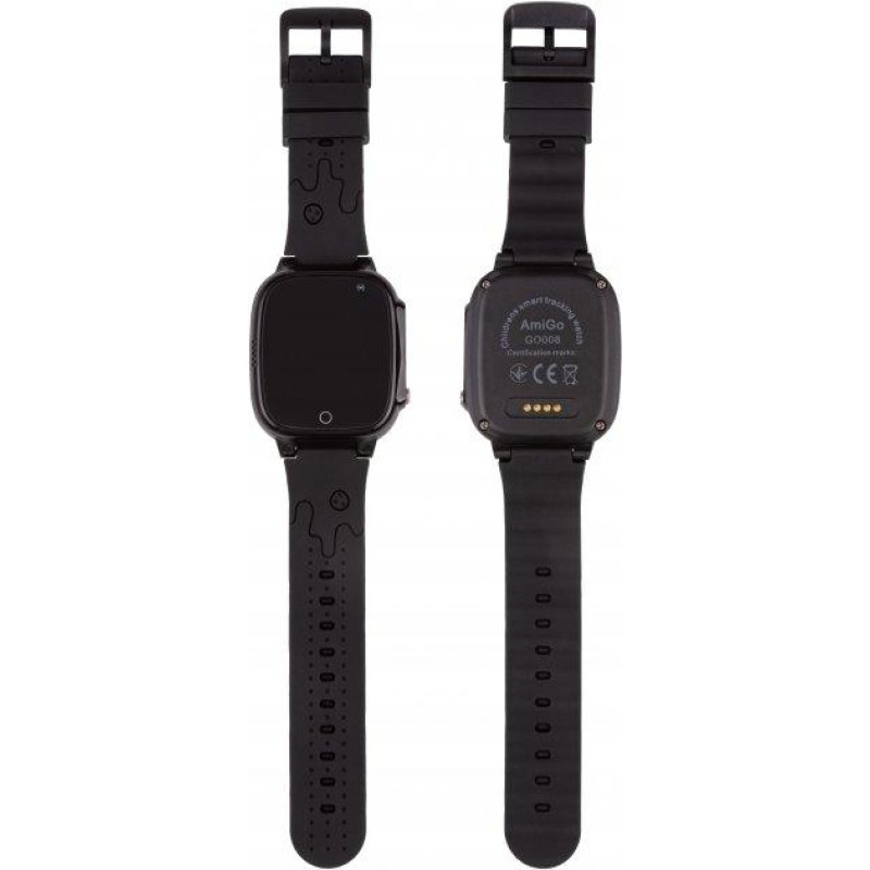 Smart Watch AmiGo GO008 MILKY GPS Wi-Fi Black UA UCRF