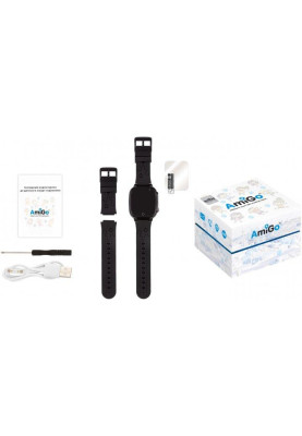 Smart Watch AmiGo GO008 MILKY GPS Wi-Fi Black UA UCRF