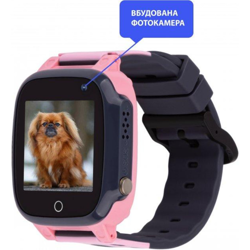 Smart Watch AmiGo GO008 MILKY GPS Wi-Fi Pink UA UCRF