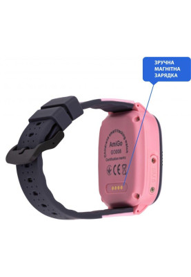 Smart Watch AmiGo GO008 MILKY GPS Wi-Fi Pink UA UCRF