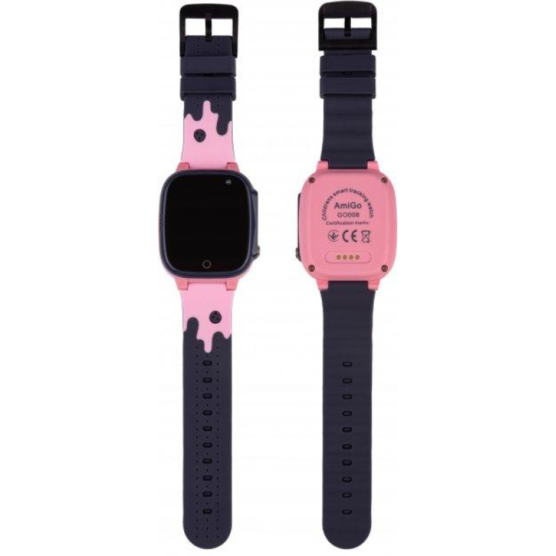 Smart Watch AmiGo GO008 MILKY GPS Wi-Fi Pink UA UCRF