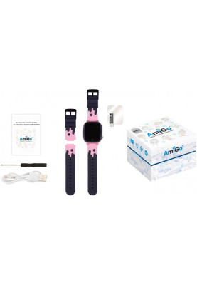 Smart Watch AmiGo GO008 MILKY GPS Wi-Fi Pink UA UCRF