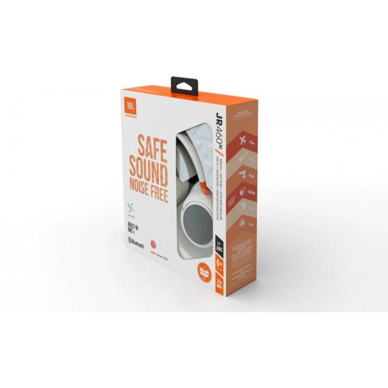 Bluetooth Stereo JBL JR460 NC (JBLJR460NCWHT) White UA