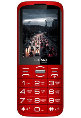 Телефон Sigma Comfort 50 Grace CF212 Red UA UCRF