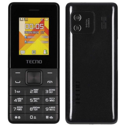 Телефон Tecno T301 2022 Phantom Black UA UCRF