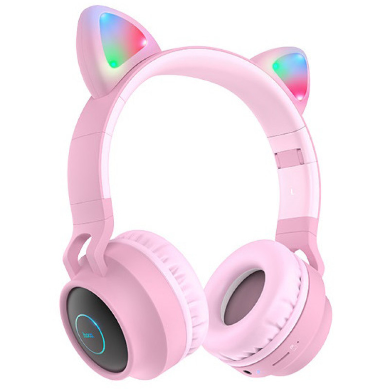 Bluetooth Stereo Hoco W27 Cat Ear pink