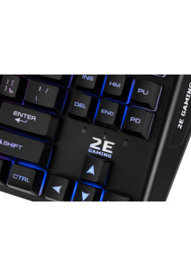 Клавіатура мембранна 2E GAMING KG355 87key, USB-A, EN/UA/RU, LED, чорний (2E-KG355UBK)