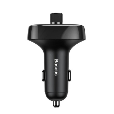 FM-модулятор/дисплей 2USB S-09 T-Typed black CCAL-TM01 Baseus (CCMT000301)