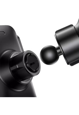 Холдер Baseus Qi 15W CGZX000001 Wisdom Auto Alignment Gravity + БЗП black