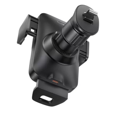 Холдер Baseus Qi 15W CGZX000001 Wisdom Auto Alignment Gravity + БЗП black Холдер Baseus Qi 15W CGZX000001 Wisdom Auto Alignment Gravity + БЗП black
