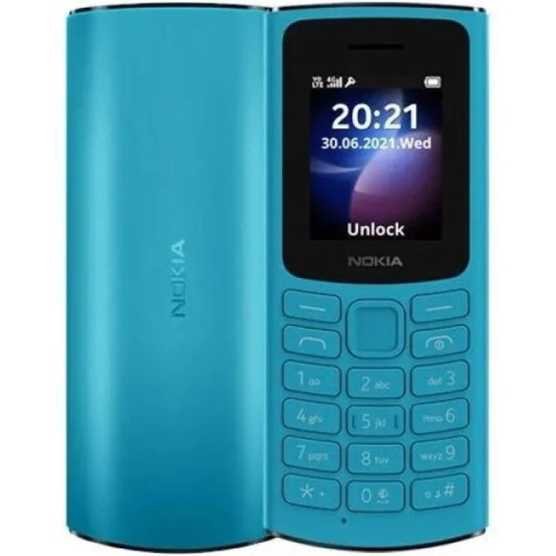 Телефон Nokia 105 TA-1557 DS Cyan UA UCRF