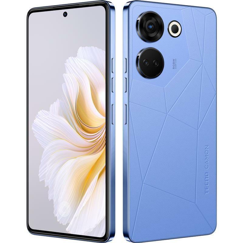 Смартфон Tecno Camon 20 Pro (CK7n) 8/256Gb Serenity Blue (4895180799815) UA UCRF