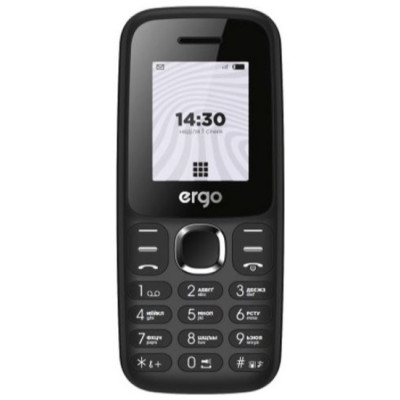 Телефон ERGO B184 DS Black UA UCRF