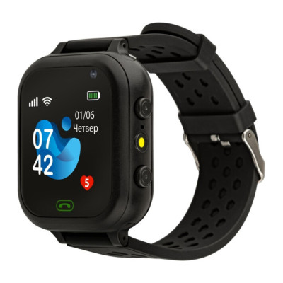 Smart Watch AmiGo GO009 Camera+Led Black UA UCRF