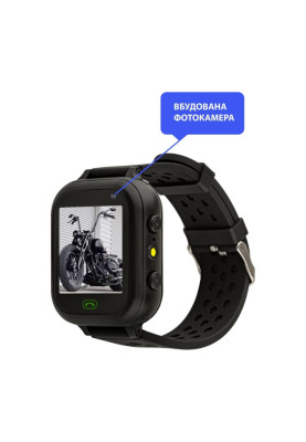Smart Watch AmiGo GO009 Camera+Led Black UA UCRF