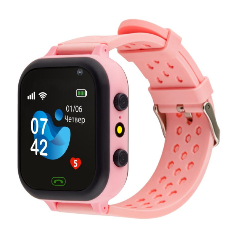 Smart Watch AmiGo GO009 Camera+Led Pink UA UCRF