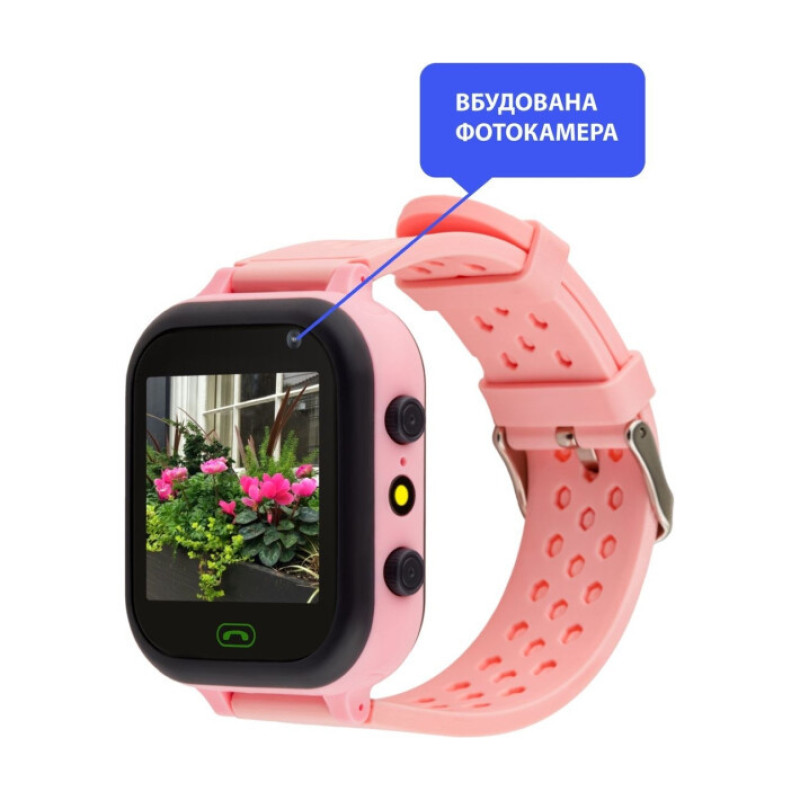 Smart Watch AmiGo GO009 Camera+Led Pink UA UCRF