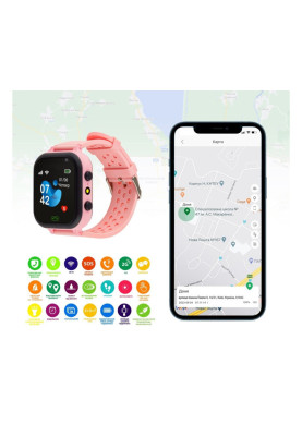 Smart Watch AmiGo GO009 Camera+Led Pink UA UCRF