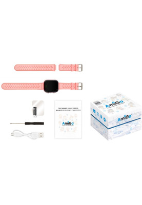 Smart Watch AmiGo GO009 Camera+Led Pink UA UCRF