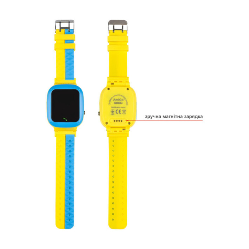 Smart Watch AmiGo GO004 Splashproof Camera+Led Blue/yellow UA UCRF