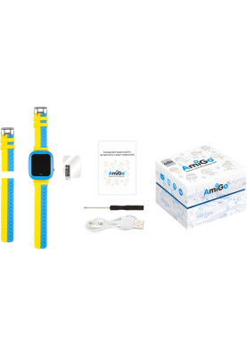 Smart Watch AmiGo GO004 Splashproof Camera+Led Blue/yellow UA UCRF