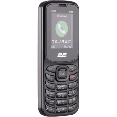 Телефон 2E E180 2023 Black UA UCRF