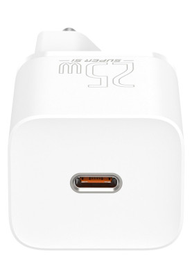 МЗП Baseus 25W Super Si QC Type C to Type C USB-C (TZCCSUP-L02) white