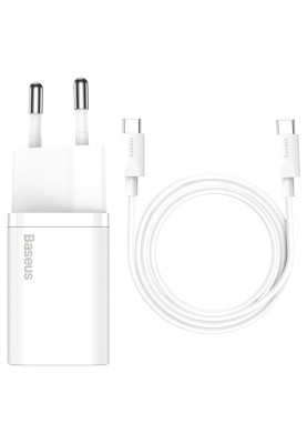 МЗП Baseus 25W Super Si QC Type C to Type C USB-C (TZCCSUP-L02) white