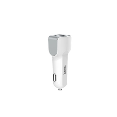 АЗП Micro USB 5V/2.4A 2USB Z23 white Hoco