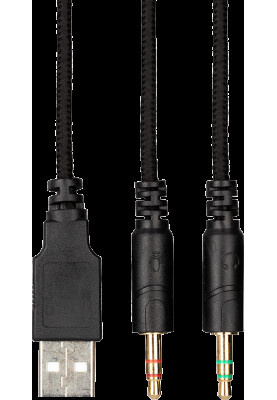 HF Stereo 2E HG330 Gaming LED black+ мікр UA (2E-HG330BK)