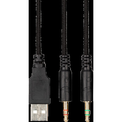 HF Stereo 2E HG330 Gaming LED black+ мікр UA (2E-HG330BK)
